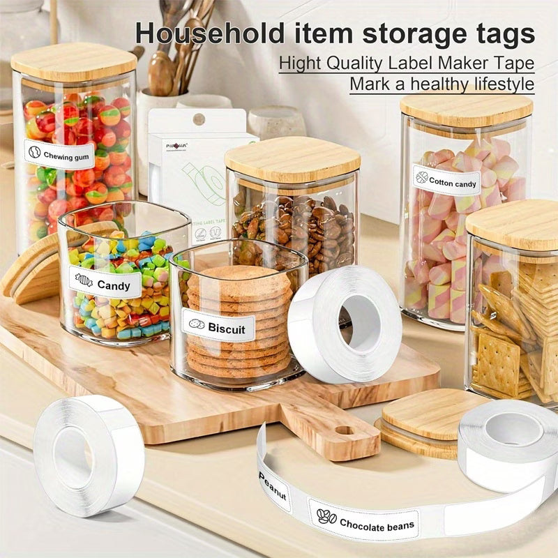 ProMark P15 Essential Label Bundle – 5 Roll Multi-Pack (White & Transparent)